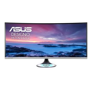 Asus Designo Curve MX38VC | Curved Monitor | 38" Ultra-Wide | 3840 x 1600 Resolution | 75Hz Refresh Rate Adaptive-Sync | IPS Panel | Zero Frame Design | HDMI | Display Port | USB C | USB 3 | 5ms Response Time