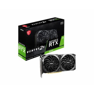 MSI GeForce RTX 3050 Ventus 2X | 8GB GDDR6 | OC Edition | PCI Express Gen 4 | HDMI | DisplayPort | Graphic Card
