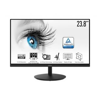 Msi PRO MP242 | 24" FHD | 1920 x 1080 Resolution | 75Hz Refresh Rate | IPS Panel Monitor | Zero Frame Design | Wall Mount Enable | HDMI | D-Sub | 5ms Response Time