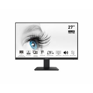 Msi PRO MP273 | 27" FHD | 1920 x 1080 Resolution | 75Hz Refresh Rate | IPS Panel Monitor | Zero Frame Design | Wall Mount Enable | HDMI | DisplayPort | 5ms Response Time