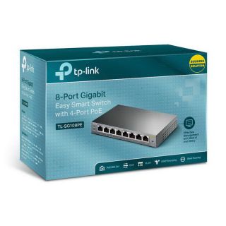 Tp-Link TL-SG108PE 8-Port Gigabit Easy Smart Network Switch | 4-Port PoE