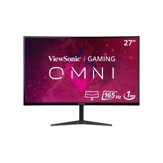 Viewsonic VX2718-2KPC-MHD Gaming | Curved Monitor | 27" QHD | 2560 x 1440 Resolution | 165Hz Refresh Rate AMD FreeSync Premium Technology | VA Panel | Zero Frame Design | Wall Mount Enable | HDMI | Display Port | 1ms Response Time